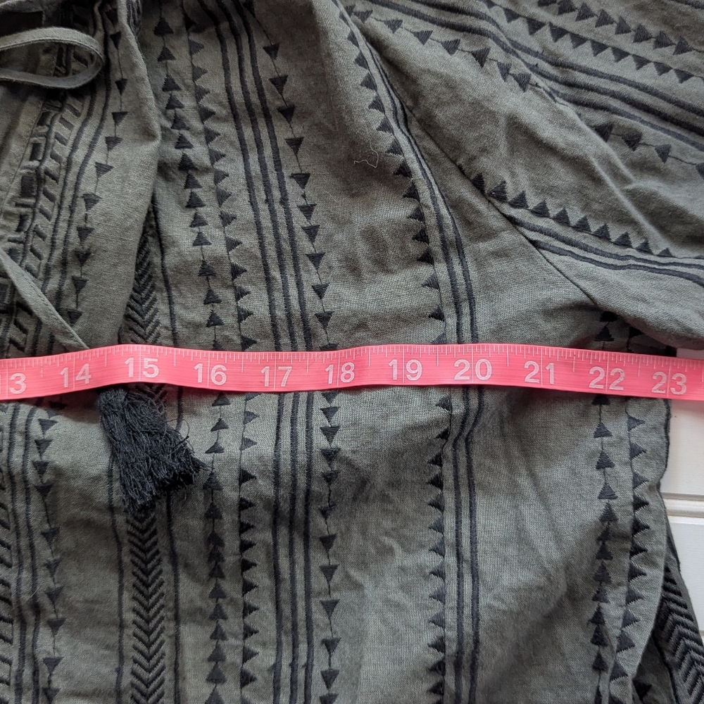 Zara Gray Patterned Blouse - image 5